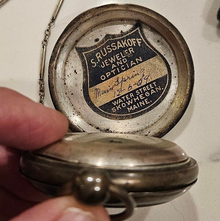 repair mark from 1909 made by Andy's Grandfather